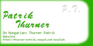 patrik thurner business card